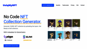 What Uniqmynft.com website looked like in 2022 (1 year ago)