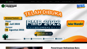What Unilak.ac.id website looked like in 2022 (1 year ago)