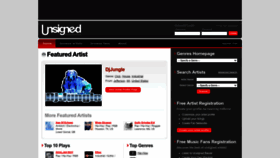 What Unsigned.com website looked like in 2022 (1 year ago)