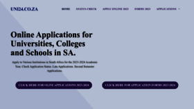 What Uni24.co.za website looked like in 2022 (2 years ago)