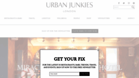What Urbanjunkies.com website looked like in 2022 (1 year ago)