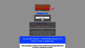 What Uproxy2.org website looked like in 2022 (2 years ago)