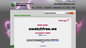 What Uwatchfree.ws website looked like in 2022 (1 year ago)