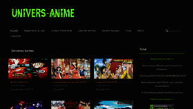 What Universanimes.co website looked like in 2022 (1 year ago)