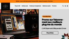 What Uaudio.fr website looked like in 2022 (1 year ago)