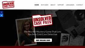 What Unsolvedcasefiles.com website looked like in 2022 (1 year ago)