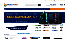 What Ultrapc.ma website looked like in 2022 (1 year ago)