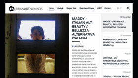 What Urbanartnomads.com website looked like in 2022 (3 years ago)