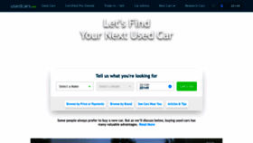What Usedcars.com website looked like in 2022 (1 year ago)