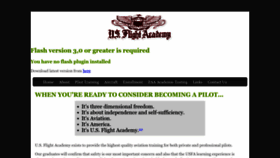 What Usflightacademy.org website looked like in 2022 (1 year ago)