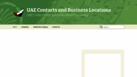 What Uaecontact.com website looked like in 2022 (1 year ago)
