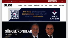 What Ulketv.com.tr website looked like in 2022 (1 year ago)