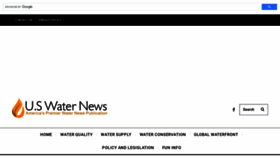 What Uswaternews.com website looked like in 2023 (1 year ago)