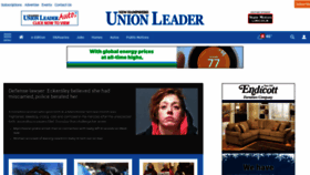 What Unionleader.com website looked like in 2023 (1 year ago)