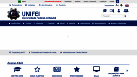 What Unifei.edu.br website looked like in 2023 (1 year ago)