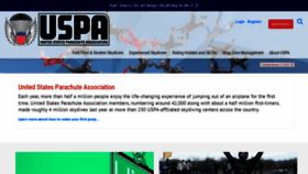 What Uspa.org website looked like in 2023 (1 year ago)