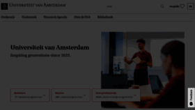 What Uva.nl website looked like in 2023 (1 year ago)