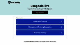 What Usagoals.live website looked like in 2023 (1 year ago)