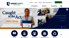 What Unioncountync.gov website looked like in 2023 (1 year ago)
