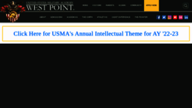 What Usma.edu website looked like in 2023 (1 year ago)