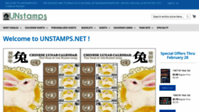 What Unstamps.net website looked like in 2023 (1 year ago)