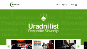 What Uradni-list.si website looked like in 2023 (1 year ago)