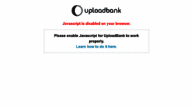 What Uploadbank.com website looked like in 2023 (1 year ago)