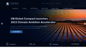 What Unglobalcompact.org website looked like in 2023 (1 year ago)