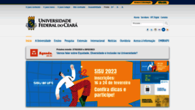 What Ufc.br website looked like in 2023 (1 year ago)