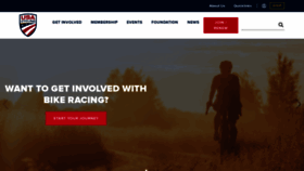 What Usacycling.org website looked like in 2023 (1 year ago)