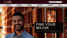 What Ualr.edu website looked like in 2023 (1 year ago)