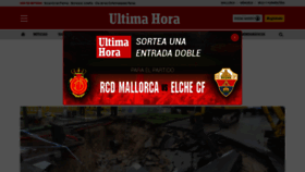 What Ultimahora.es website looked like in 2023 (2 years ago)