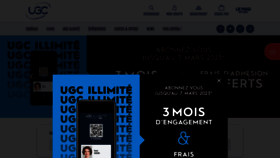 What Ugc.fr website looked like in 2023 (1 year ago)