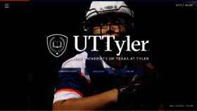 What Uttyler.edu website looked like in 2023 (1 year ago)