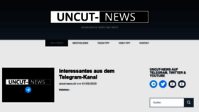 What Uncut-news.ch website looked like in 2023 (1 year ago)