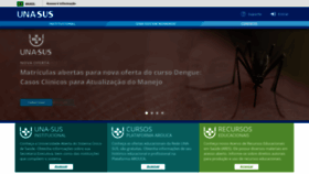 What Unasus.gov.br website looked like in 2023 (2 years ago)