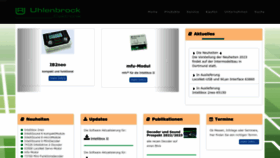 What Uhlenbrock.de website looked like in 2023 (3 years ago)