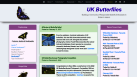 What Ukbutterflies.co.uk website looked like in 2023 (1 year ago)