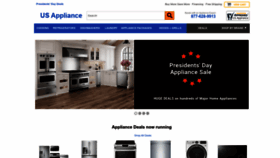 What Us-appliance.com website looked like in 2023 (1 year ago)