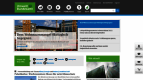 What Umweltbundesamt.de website looked like in 2023 (1 year ago)
