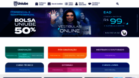 What Uniube.br website looked like in 2023 (1 year ago)