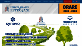What Upet.ro website looked like in 2023 (1 year ago)