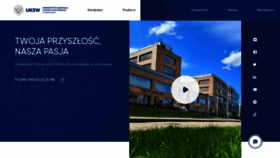 What Uksw.edu.pl website looked like in 2023 (1 year ago)