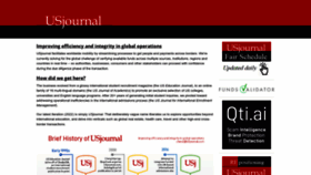 What Usjournal.com website looked like in 2023 (1 year ago)
