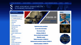 What Uvzsr.sk website looked like in 2023 (1 year ago)