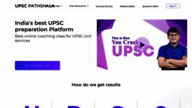 What Upscpathshala.com website looked like in 2023 (1 year ago)