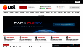 What Uol.com website looked like in 2023 (2 years ago)