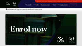What Ucol.ac.nz website looked like in 2023 (1 year ago)