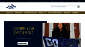 What Uakron.edu website looked like in 2023 (1 year ago)