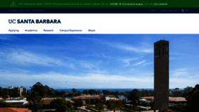 What Ucsb.edu website looked like in 2023 (3 years ago)
